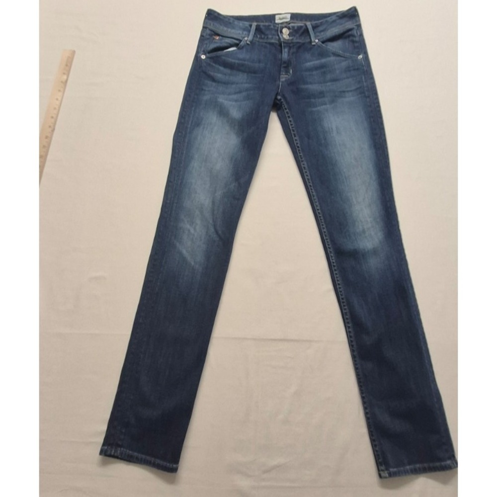 Hudson Collin Skinny women's denim blue jeans sz. 28 stretch medium wash USA‎